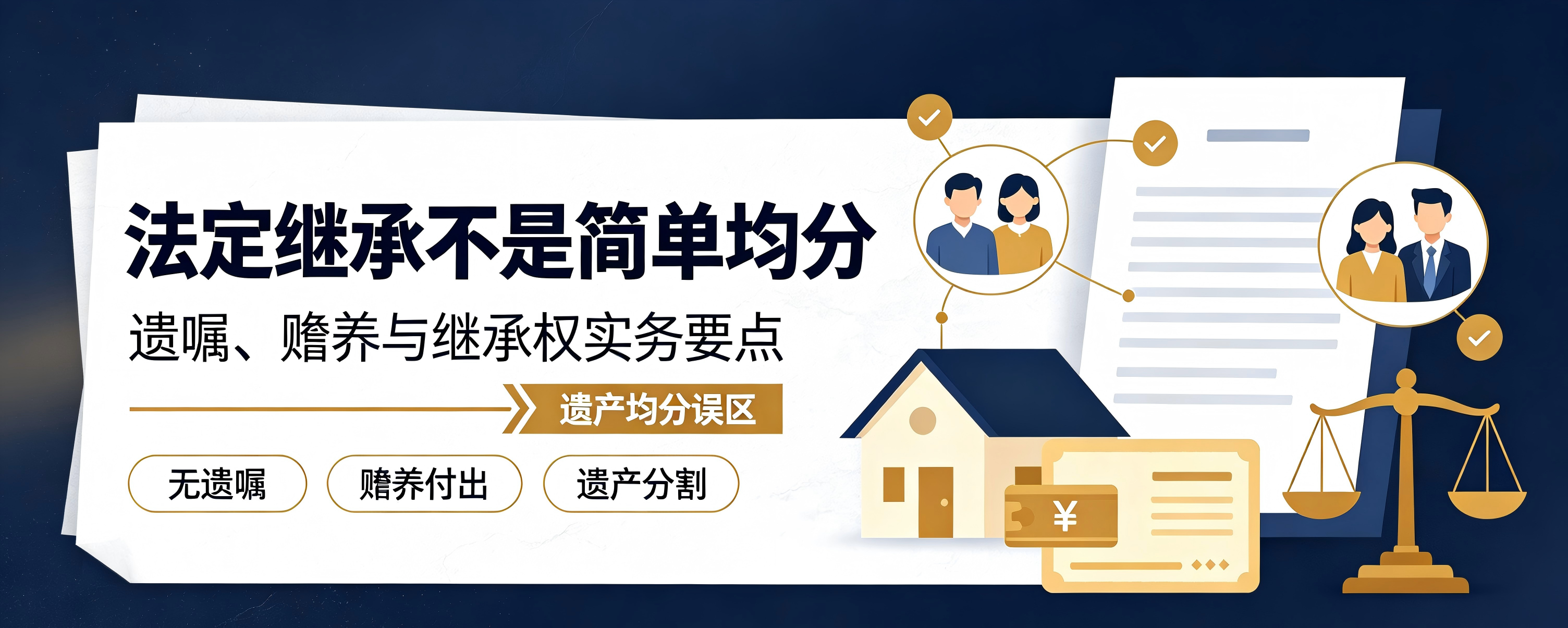 律师普法：没有遗嘱，遗产就该平均分？法定继承的常见误区与实务要点